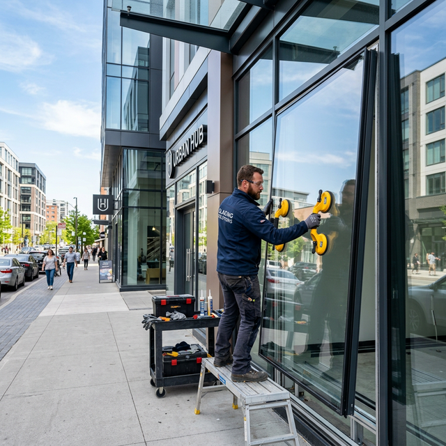 Instalación de cristales a medida, ventanas y escaparates de seguridad en Barcelona